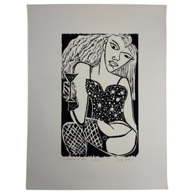 Cindy Bolin Valencia Limited Edition Lithograph Signed and Dated 1989