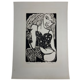 Cindy Bolin Valencia Limited Edition Lithograph Signed and Dated 1989