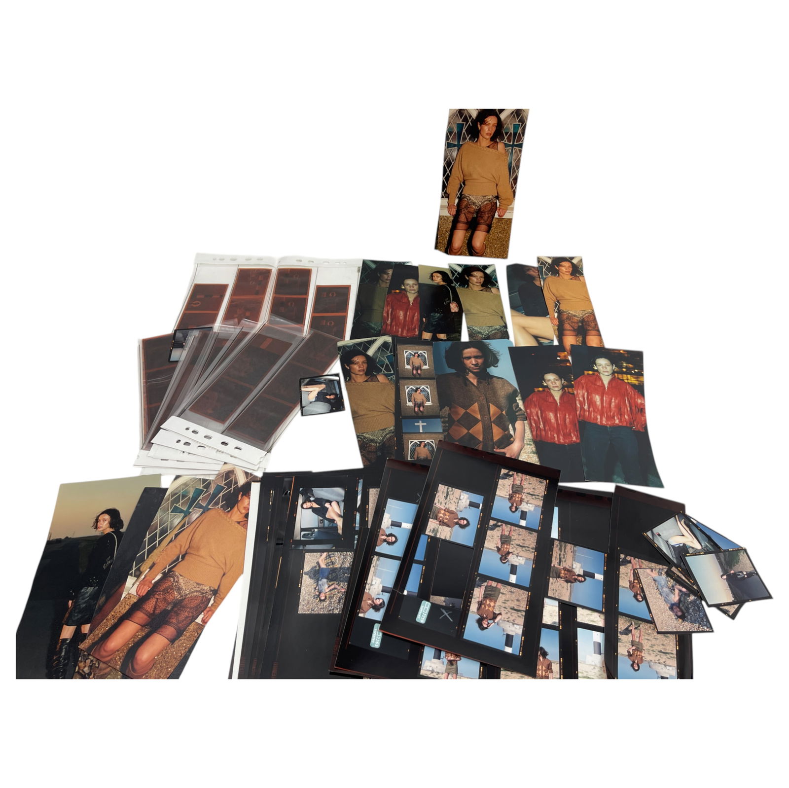 Vintage Photo European French English Model One Omega House fashion negative Pinup Girl Collection (1 of 4)