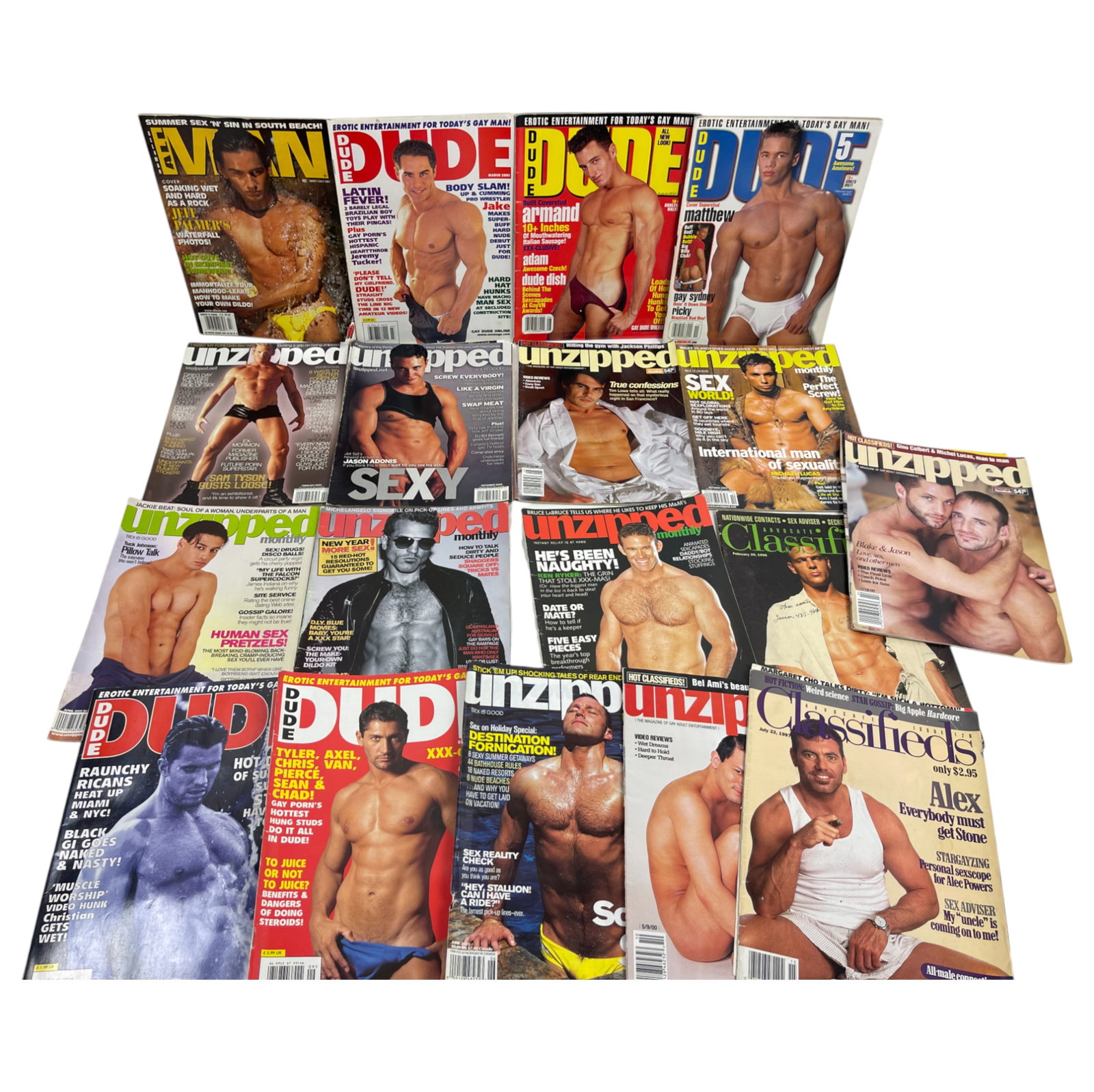 Vintage Gay Male Interest Male Model Magazine Collection Lot of 20: Vintage Gay Male Interest Male Model Magazine Collection Lot of 20