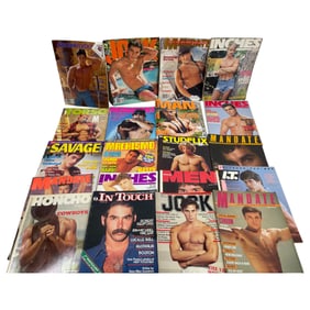 Vintage Gay Male Interest Male Model Magazine Collection Lot of 20
