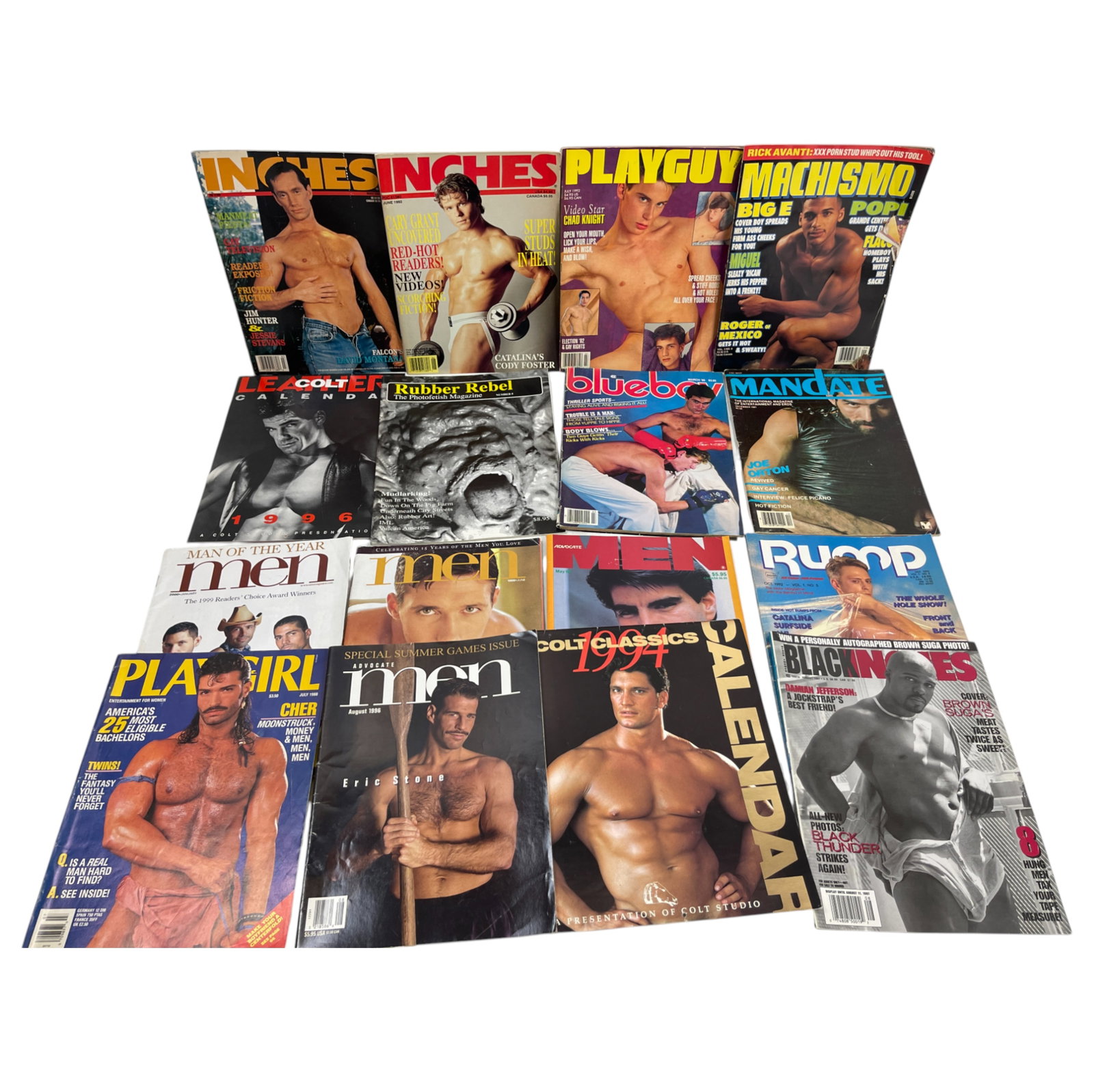 Vintage Gay Male Interest Male Model Magazine Collection Lot of 16: Vintage Gay Male Interest Male Model Magazine Collection Lot of 16