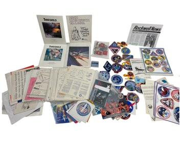 Vintage NASA memorabilia Stickers Embroidered PatchesNASA Documents