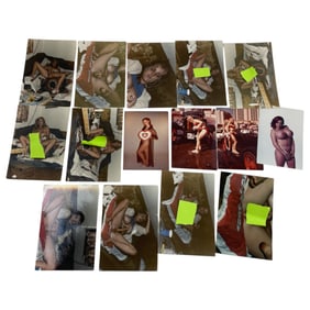 Vintage Pin Up Nude Risque Female Model Photo Photograph & Negative Collection Lot