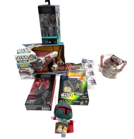 Vintage Star Wars Action Figure Collection Lot Figurines and Toys