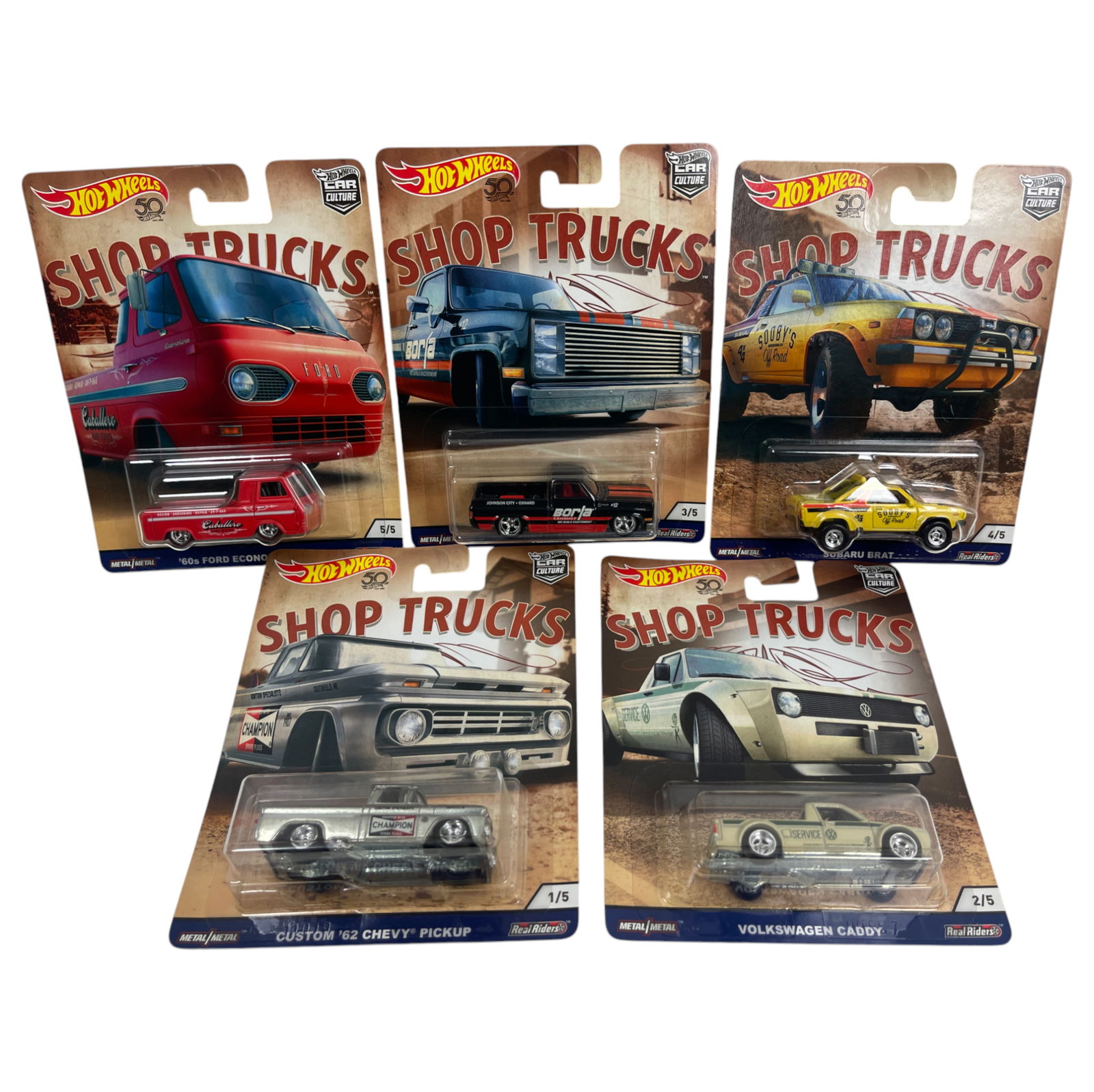 Hot Wheels Car Culture 50th Anniversary Shop Trucks: Hot Wheels Car Culture 50th Anniversary Shop Trucks
