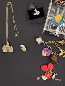 Vintage Disney Pin Jewelry Memorabilia Collection Lot