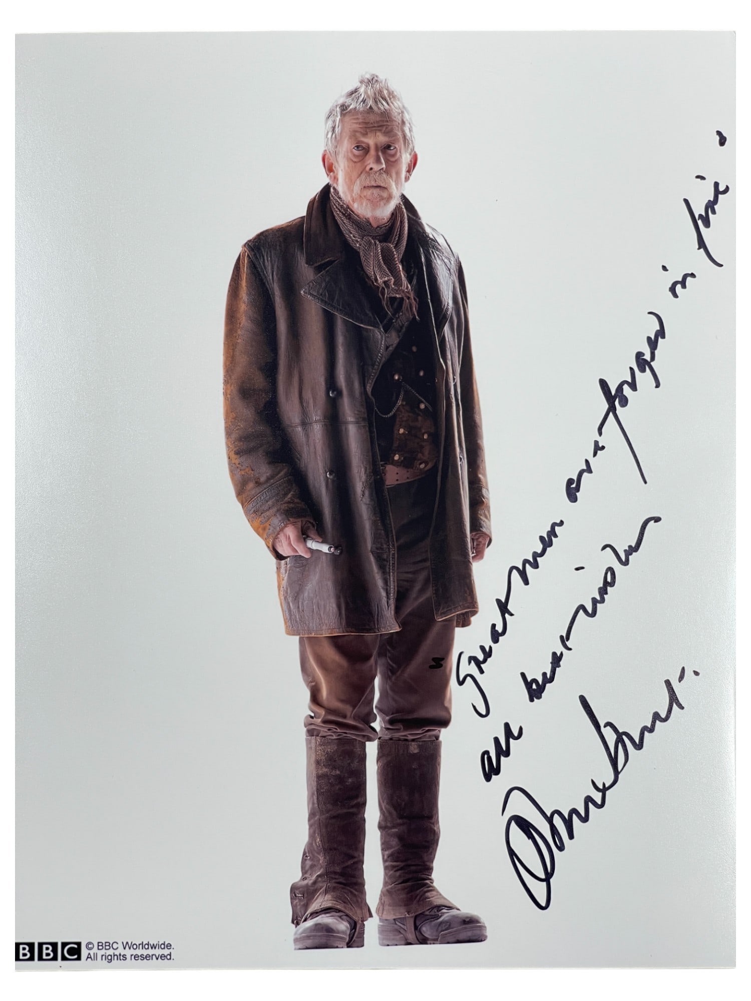 John Hurt - Doctor Who "War Doctor" Signed 8x10 Color Photograph (1 of 4)