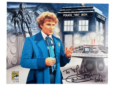 Colin Baker - Doctor Who Sixth Doctor Signed 8x10 Photograph