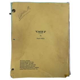 Cage 2 by Hugh Kelley 1994 Revised Original Movie Script
