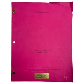 Ion Man 1989 Writers/Directors Guide Movie Script