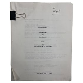 Arachnophobia - 1989 Movie 2nd Draft Screenplay Script