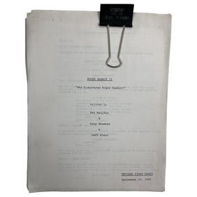 Roger Rabit II - Who Discovered Roger Rabbit 1990 Revised First Draft Script