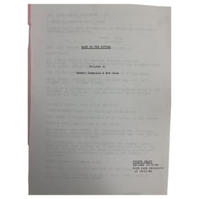 Back to the Future - Fourth Draft 1984 Revised Movie Script