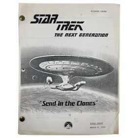 Star Trek: The Next Generation "Send in the Clones" 1989 Final Draft Screenplay Script