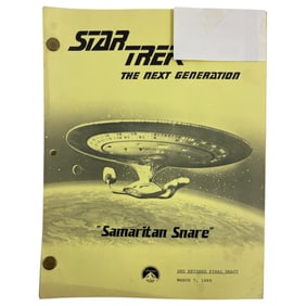 Star Trek: The Next Generation "Samaritan Snare" Final Draft Screenplay Script