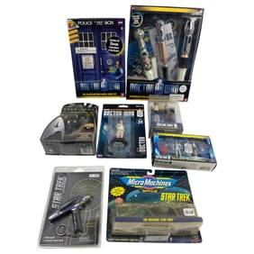 Vintage Doctor Who and Star Trek Action Toys Figure Collection Lot