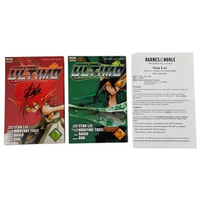Ultimo Vol 1 & Ultimo Vol 2 Manga Books Signed by Stan Lee