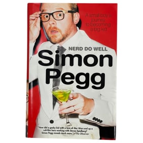 Simon Pegg - Nerd Do Well HC Book Signed by Simon Pegg