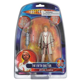 Doctor Who - The Fifth Doctor Action Figure Signed by Peter Davison
