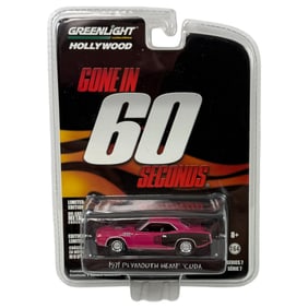 GREENLIGHT HOLLYWOOD GONE IN 60 SECONDS 1971 CUDA PLYMOUTH