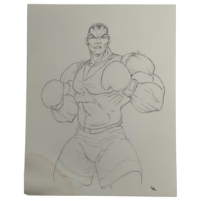 STREET FIGHTER Comic Art Drawing Signed CHO Animation