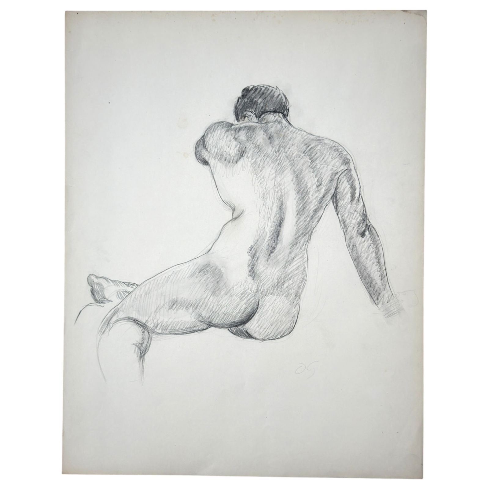 Duncan Grant Charcoal Sketch Drawing Male Nude Signed: Duncan Grant Charcoal Sketch Drawing Male Nude SignedProvenance: Lorenzo Marchessi Collection Lorenzo Marchessi was born on 1 June 1963 in Chicago, Illinois, USA. He is a production designer and direc
