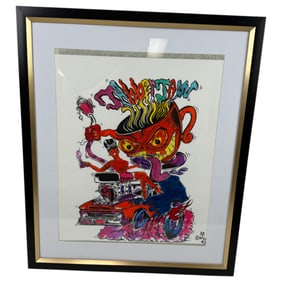 Ed Roth Jabberjaw Signed and Stamped Print Artist Proof AP