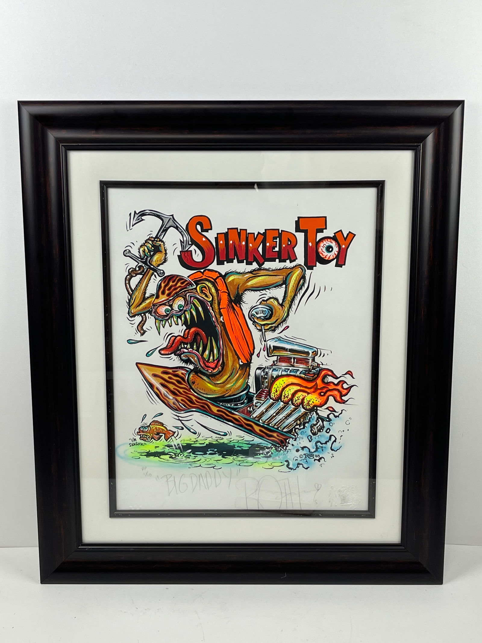 Ed Roth - Sinker Toy Pencil Signed Numbered and Stamped Print (1 of 5)