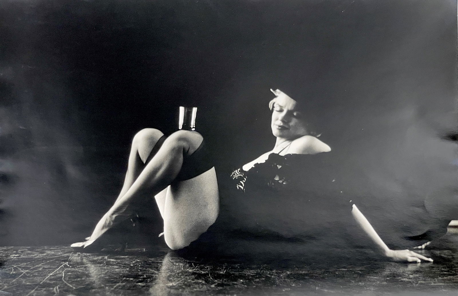 Milton Greene - Marilyn Monroe Black Sitting Signed Stamped and Dated Original Photograph (1 of 5)