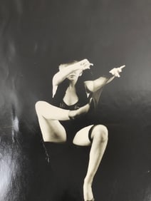 Miltone Greene - Marilyn Monroe Pulling Stocking Off Silver Gelatin Signed Stamped Dated A/P