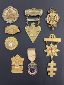 Vintage US Military American badges medals collection lot of 7