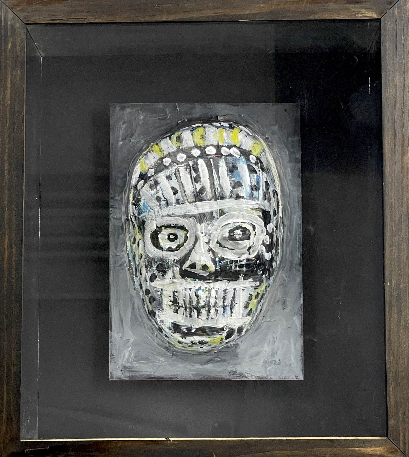 Jean-Michel Basquiat Hand Painted Mask Attributed (1 of 7)