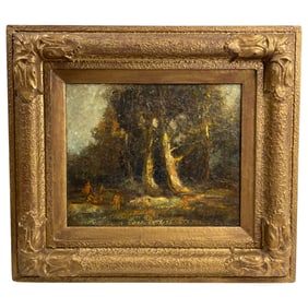 Ralph Davison Miller Oil Painting on Board Landscape