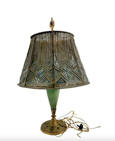 Louis C Tiffany Furnaces Lamp & Lamp Shade Art Deco Tiffany & Co