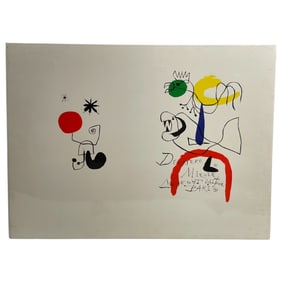 Jean Miro (1893-1983) - Derriere le Miroir Lithograph on Wove Paper