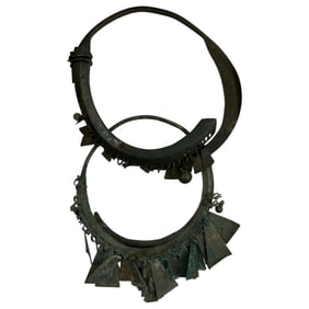 Antique Viking 8-10 Century AD Bronze Necklaces