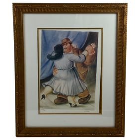 Fernando Botero - Les Danseurs Offset Lithograph on Wove Paper Signed and Numbered 122/150
