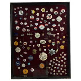 Vintage Presidential, Military and Other Pin Collection Lot