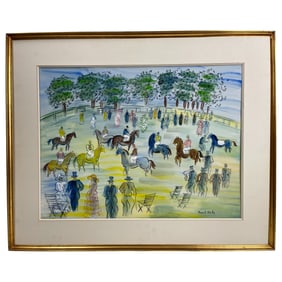 Raoul Dufy (France, 1877-1953) - "Turfistes et Jockeys"
