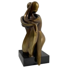 Shray Signed Bronze Sculpture- Soulmates II Numbered 10/40 AWF Copyright