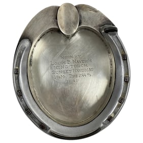 Sunset Handicap - Sterling Silver Award Worn by Louis B. Mayer's King Torch 1941