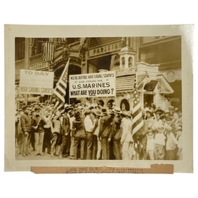 International Film Service Original Press Photo 1918 US Marines Kansas City