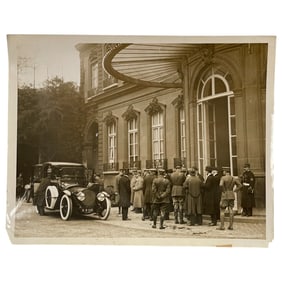 International Film Service President Woodrow Wilson Paris Party Original Press Photo