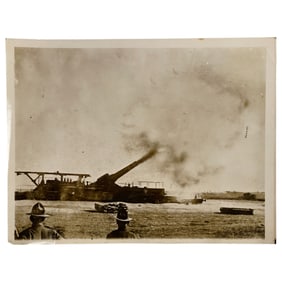 International Film Service GIant Guns Boom Hun Destruction 1918 Press Photo