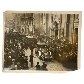 International Film Service First Photos of Presidential Party in Paris Press Photo