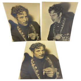 Russell Ball - 3 Signed and Stamped Silver Gelatin Photographs of Warner Baxter