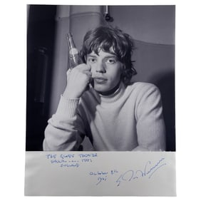 Ian Wright Signed Original Silver Gelatin Photograph of Mick Jagger