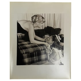 Vintage Original Black & White Female Nude Erotic BDSM Bondage Photograph