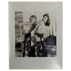Vintage Original Black & White Female Nude Erotic BDSM Bondage Photograph